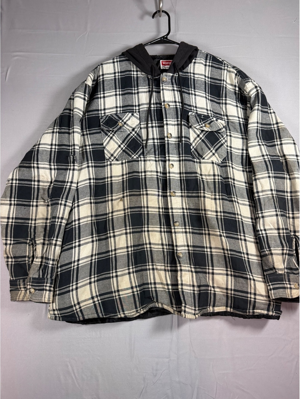 Wrangler Men’s Long Sleeve Quilted Lined Flannel Size XL